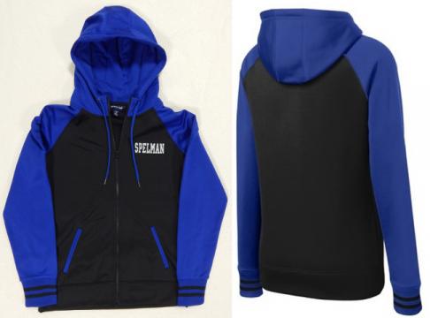 SPELMAN Jacket Hoodie Varsity Black Blue 2